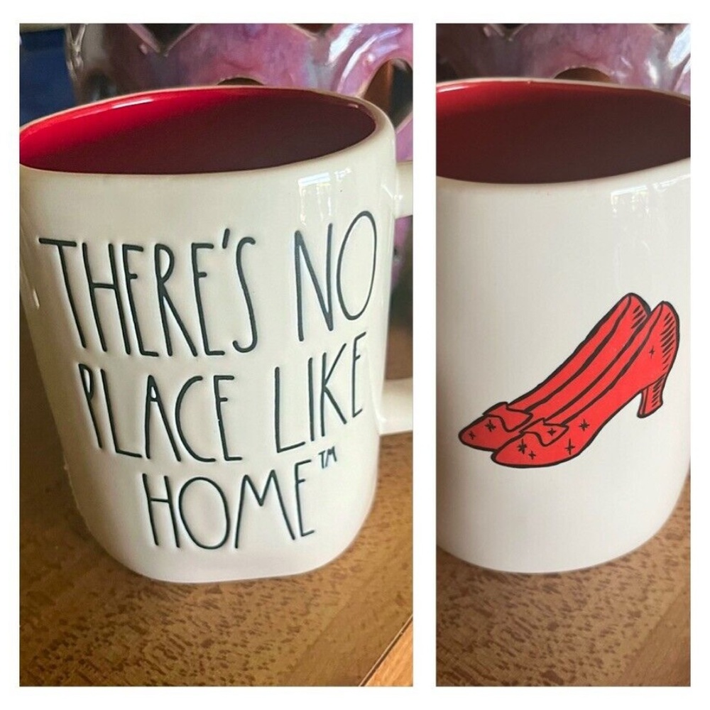 RAE DUNN Wizard Of Oz "THERE"S NO PLACE LIKE HOME" Double Sided Mug